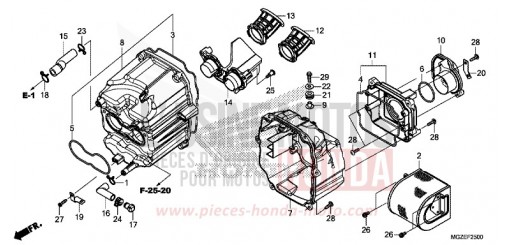 FILTRE A AIR CB500FAD de 2013